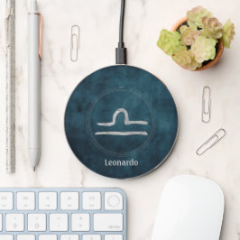 Libra teal silver zodiac astrology personlig