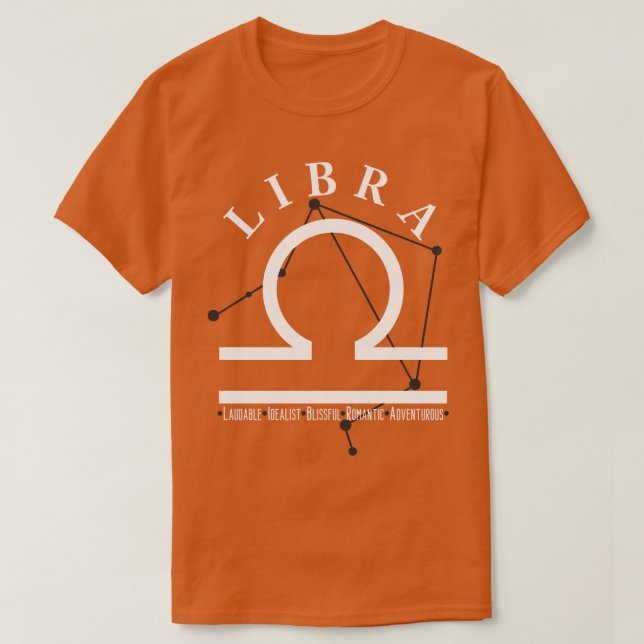 Libra-tecken T Shirt (Design framsida)