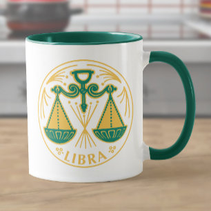 Libra-tecknet på Zodiac Mugg