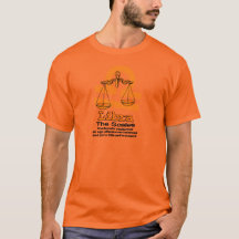 Libra The Scale Zodiac astrological orange shirt