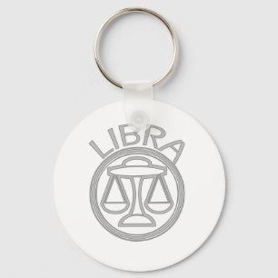 Libra The Scales Nyckelring