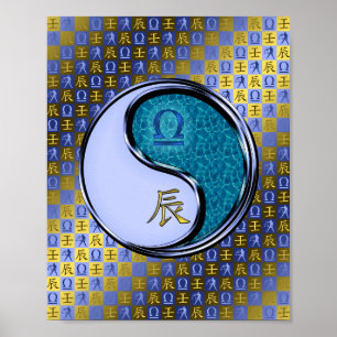 Libra & Vatten Dragon Poster