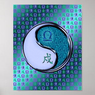 Libra & Vatten Hund Poster