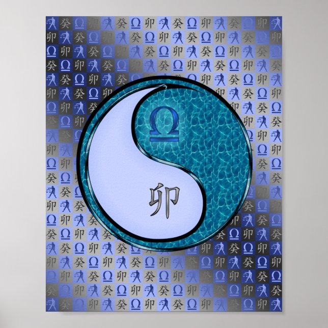 Libra & Vatten Rabbit Poster (Framsidan)