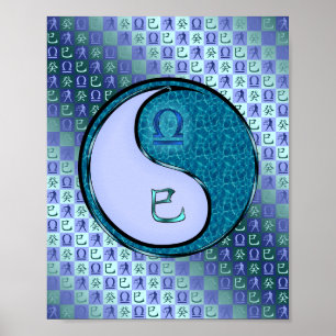 Libra & Vatten Snake Poster