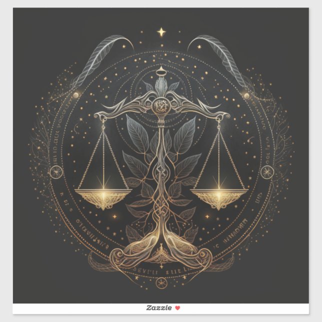 Libra Vinyl Sticker Klistermärken (Ark)