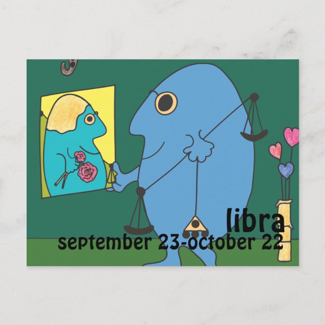 Libra-vykort Vykort (Framsida)