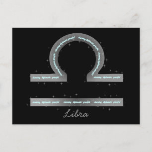 Libra-vykort Vykort