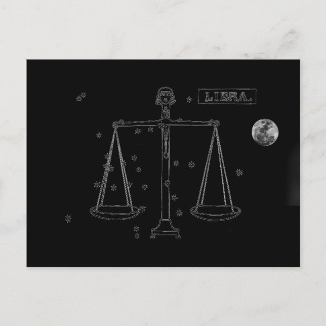 Libra-vykort Vykort (Framsida)