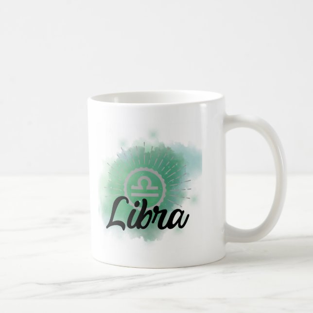 Libra Watercolor Stänk Kaffemugg (Höger)
