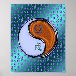 Libra & Wood Hund Poster