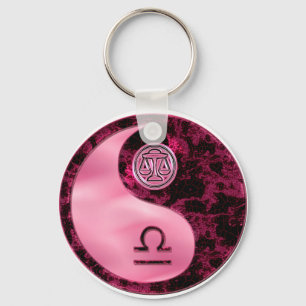 Libra Yin Yang Nyckelring