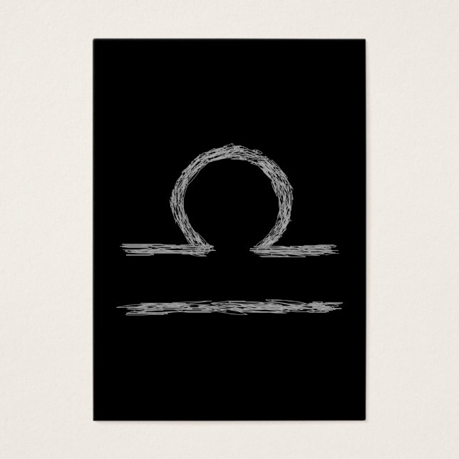 Libra. Zodiac Astrological Sign. Visitkort (Framsidan)