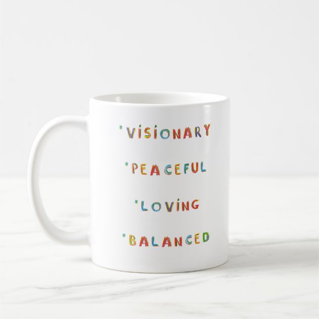 Libra Zodiac Astrology Inner Child Mugg (Vänster)