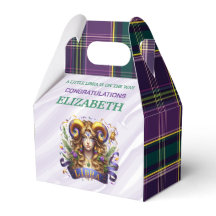 Libra Zodiac Baby Shower 4"w x 2.5"l x 5"h