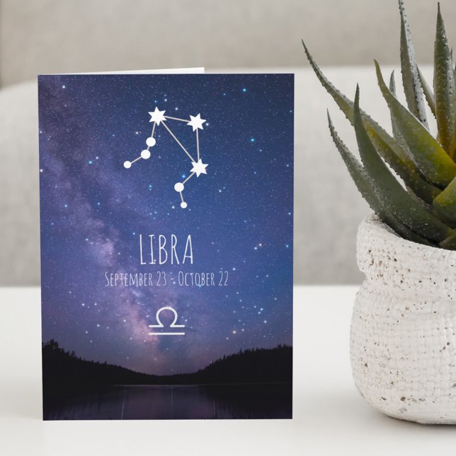Libra Zodiac Constellation | Astrologikort Kort (Skapare uppladdad)