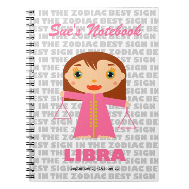 Libra Zodiac för barn Anteckningsbok (Framsidan)