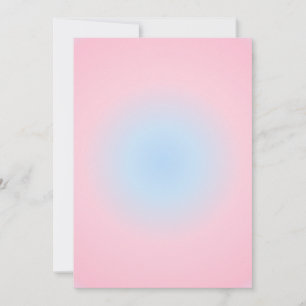 Libra Zodiac Gradient, Rosa Blue Aura Gradient Julkort