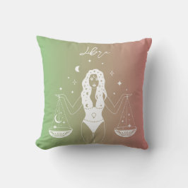 Libra zodiac horoscope stjärntecken gradient kudde