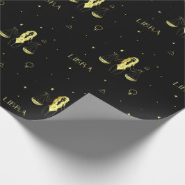 Libra zodiac horoscope stjärntecken gradient presentpapper