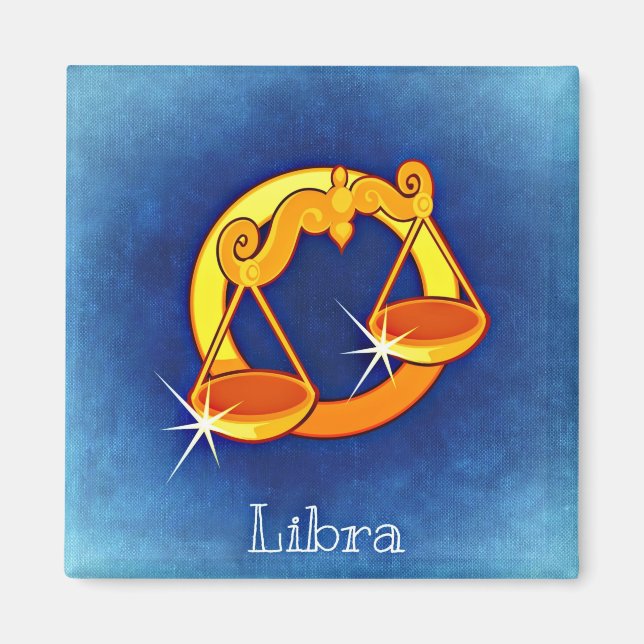 libra zodiac magnet (Framsidan)