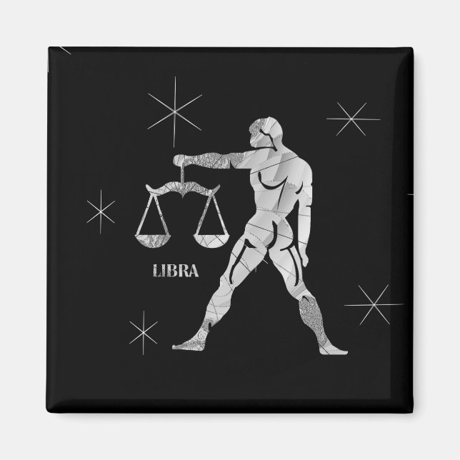 Libra Zodiac Magnet (Framsidan)