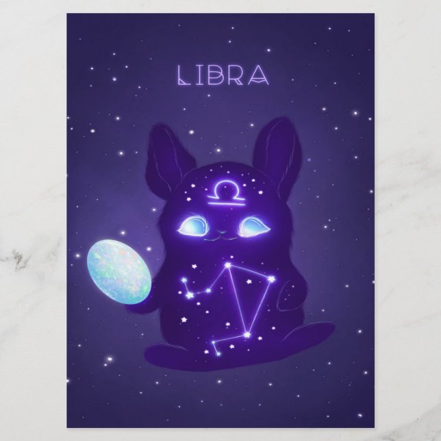 Libra Zodiac Monster - Funny Libra Zodiac Lover Meny (Framsida)