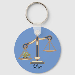 Libra Zodiac Nyckelring