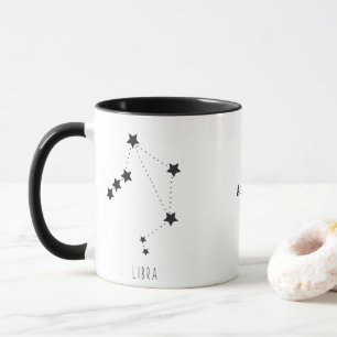 Libra Zodiac Oktober Födelsedag Anpassa Namn Mugg
