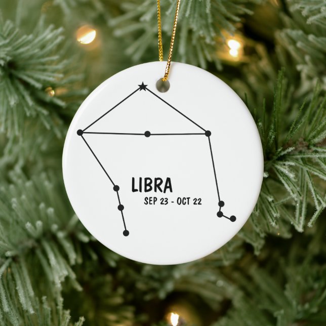 Libra Zodiac Ornament (Träd)
