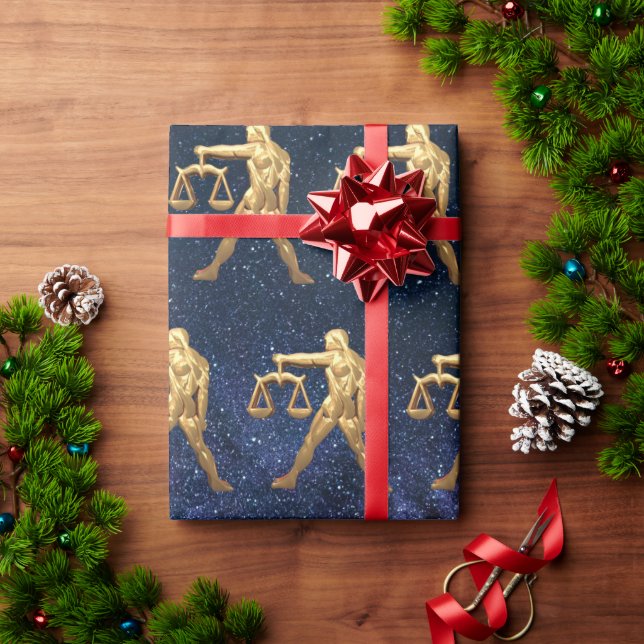 Libra Zodiac Presentpapper (Julgåva)