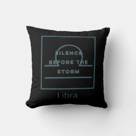 Libra Zodiac-Roligt Citat Blue Text Birthday Kudde