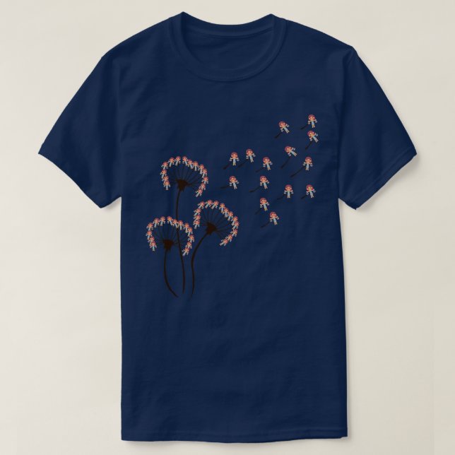 Libra Zodiac Shirt Dandelion Libra Älskare T Shirt (Design framsida)