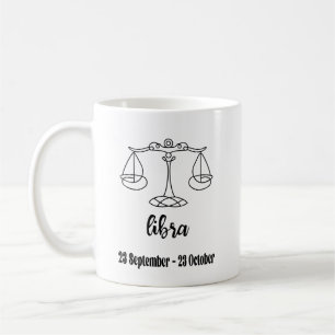 Libra, Zodiac Signs Kaffemugg