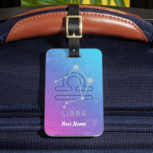 Libra Zodiac Stjärntecken Horoscope Constellation Bagagebricka