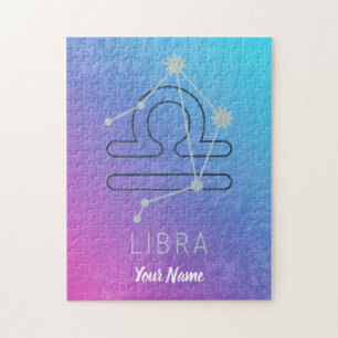 Libra Zodiac Stjärntecken Horoscope Constellation Pussel