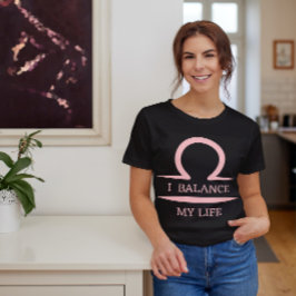 Libra Zodiac Stjärntecken Horoscope I balans Life T Shirt