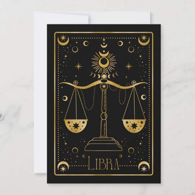Libra zodiac-symbol (Framsida)