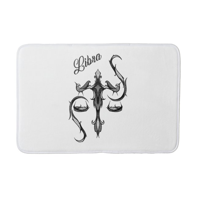 Libra Zodiac Symbol Badrumsmatta (Framsidan)