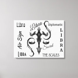 Libra Zodiac Symbol Canvastryck