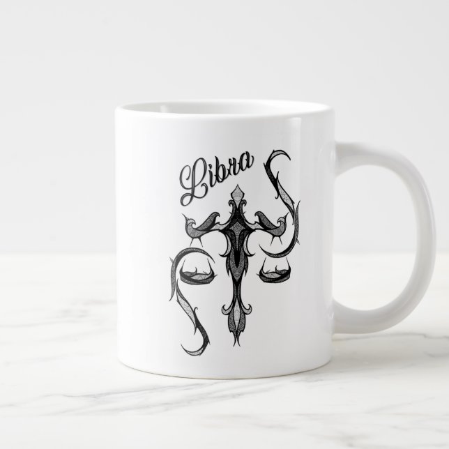 Libra Zodiac Symbol Jumbo Mugg (Höger)