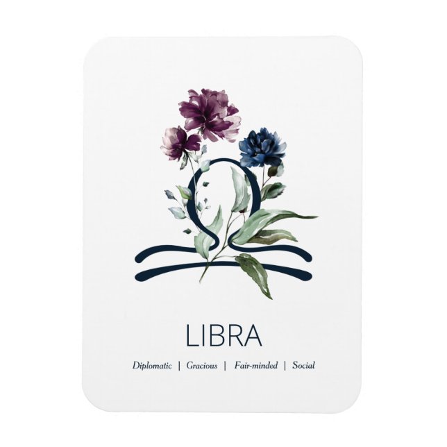 Libra Zodiac Symbol Magnet (Vertikal)