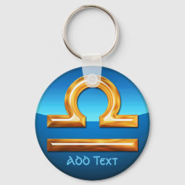 Libra Zodiac Symbol Nyckelring