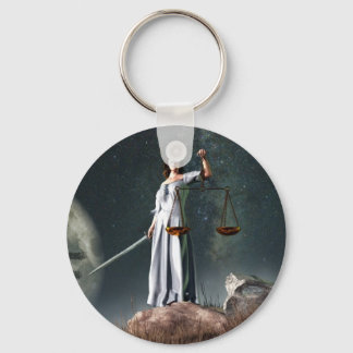 Libra Zodiac Symbol Nyckelring