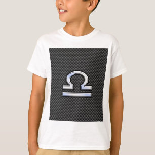 Libra Zodiac-symbol på kolfiberdecor Tee Shirt
