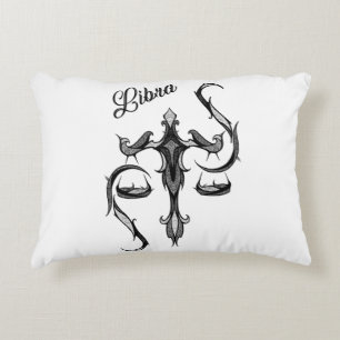Libra Zodiac Symbol Prydnadskudde