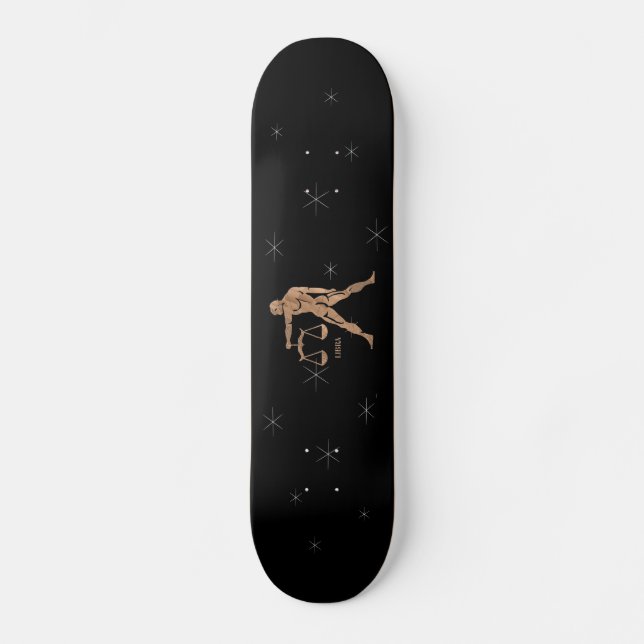 Libra Zodiac Symbol Skateboard Deck (Framsida)