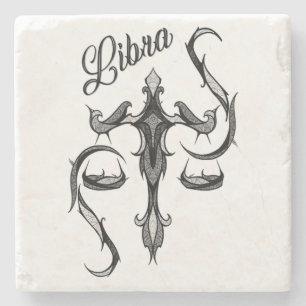 Libra Zodiac Symbol Stenunderlägg