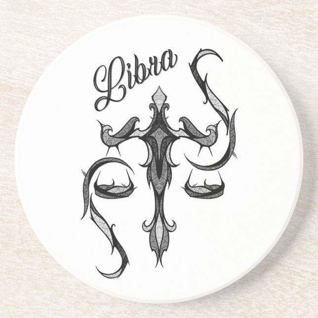 Libra Zodiac Symbol Underlägg (Framsidan)