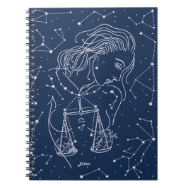 Libra zodiac-tecken anteckningsbok